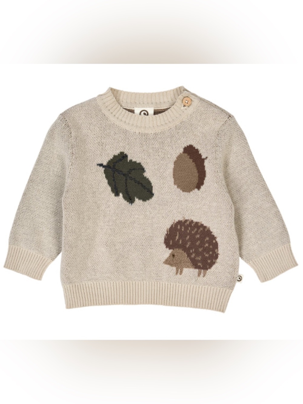 Musli Hedgehog Knit Sweater for Kids - Beige